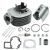 Anxingo 11210?40B01 80cc Cylinder Piston Gasket Top End Kit, Replacement for Suzuki Quadsport LT80 1987-2006 Replacement for Kawasaki KFX80 2003-2006 - Retail: $49