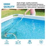 Portable Pool Vacuum Cleaner Kit for Small Pools - Includes Hose, Vacuum Head and 61.5" Telescopic Pole Handheld Pool Vacuum for Above-Ground and Inflatable Pools