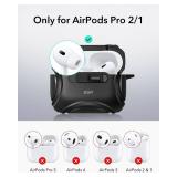 ESR for AirPods Pro 2 Case (202320222019, 2nd1st Gen), Compatible with AirPods Pro 2nd Generation (USB-CLightning Cable), Effortless MagSafe, Drop-Proof Lock, Easy Open, Cyber Series, Black - Retail: 