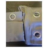 ChrisDowa Grommet Room Darkening Curtains for Bedroom and Living Room - 2 Panels Set Thermal Insulated Blackout Curtains (Dark Grey, 52W x 54L) - Retail: $27