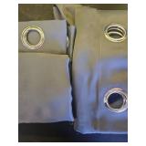 ChrisDowa Grommet Room Darkening Curtains for Bedroom and Living Room - 2 Panels Set Thermal Insulated Blackout Curtains (Dark Grey, 52W x 54L) - Retail: $27