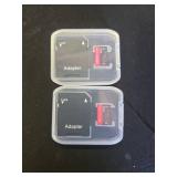2 Pack Micro Memory Card 128 GB with Adapter, C10U3UHS-IA1, TransFlash Card, TF Card for Camera, Smartphone, Tablet, Drone (Red 128GB *2) - Retail: $24