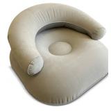 Comfort Axis Small Portable Inflatable Sofa Air Chair 33.5 x 33.5 x 16 inches for Outdoor Camping and Indoors - Retail: $13