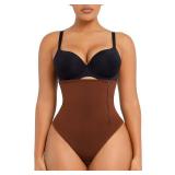 SHAPELLX Zipper Shapewear High Waisted Thong Underwear Panties Body Shaper Tummy Control Shaper Panties Lower Belly