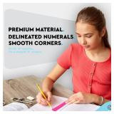 Emraw 12 inches (30 cm) Shatterproof Flexible Rulers Designed in Black, Blue, Green, Pink, Purple, and Orange - Great for School, Home, and Office  (6 Pack) - Retail: $8