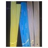 Emraw 12 inches (30 cm) Shatterproof Flexible Rulers Designed in Black, Blue, Green, Pink, Purple, and Orange - Great for School, Home, and Office  (6 Pack) - Retail: $8