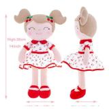 Gloveleya Baby Doll Girl Gifts Plush Toys Soft Dolls Baby Gifts Cherry Girl Red 14 Inches with Gift Box New - Retail: $24