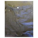 GUANYY Jean Skirts for Women Denim High Waisted Solid Stylish Comfy Cute Short Pencil Mini Skirt Black Large - Retail: $34