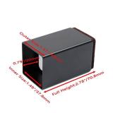 Pufguy 1 12-inch Black Bed Risers Carbon Steel Bed Elevator Metal Sofa Risers Square Furniture Risers, Pack of 4 - Retail: $18