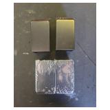 Pufguy 1 12-inch Black Bed Risers Carbon Steel Bed Elevator Metal Sofa Risers Square Furniture Risers, Pack of 4 - Retail: $18
