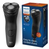 Philips Norelco Shaver 1100 Series, Dry Electric Shaver, 27 Self-Sharpening ComfortCut Blades, 4D Floating Heads, P-Cap, Deep Black, Model S101690 - Retail: $30