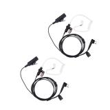 KS K-STORM Covert Acoustic Tube Walkie Talkie Earpiece Surveillance Headset with Mic Compatible with CP200d Motorola Two Way Radio - Retail: $29