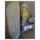 BEMGNAR Mens Lightweight Comfort Slides Double Buckle Slip-on Adjustable EVA Orthopedic Flat Sandals - Retail: $22