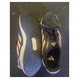 adidas Run Falcon 5 Sneaker, BlackPink SparkSilver Metallic, 4 US Unisex Big Kid - Retail: $38