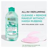 Garnier Micellar Water with Hyaluronic Acid, Facial Cleanser and Makeup Remover, Hydrating and Plumping, For All Skin Types, Vegan, Cruelty Free, 13.5 Fl Oz (400mL), 1 Count - Retail: $9