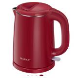 Secura Stainless Steel Double Wall Electric Kettle Water Heater for Tea Coffee wAuto Shut-Off and Boil-Dry Protection, 1.0L (Red) SWK-1001DRHB-K012 - Retail: $29