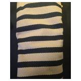 KILOCOCO Striped Rug 3ftx5ft Front Door Rug Woven Cotton Washable Stripe Layered Doormats Indoor Outdoor Door Mat for Front PorchKitchenFarmhouseEntrywayPatio, Brown - Retail: $30