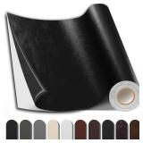 Shagoom Leather Repair Patch, 17X79 inch Strong Sticky Repair Patch Self Adhesive Waterproof, DIY Large Vinyl Patches for Couches, Furniture, Sofa, Car, Chair (Black, 17X79 inch) - Retail: $23