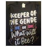 Keeper of Gender Reveal What Will it Bee T-Shirt 2XL - Retail: $17