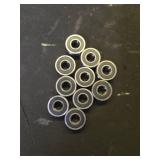 Donepart R6 2RS Bearings 38 ID x 78 OD x 932 Width Small Bearings Pre-Lubricated and Double Rubber Sealed Bearings (10 Pack) - Retail: $11