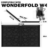 All Weather Mat for Wonderfold W4 Silicone - 33.5x20.5 Inch Wagon Accessories - Travel and Daily Use