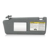 TadaMark Left Driver Side Sun Visor Fit for Toyota Tacoma 2005 2006 2007 2008 2009 2010 2011 2012 2013 2014 2015 Gray Without Light Replace # 74320-04181-E1 - Retail: $21