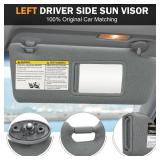 TadaMark Left Driver Side Sun Visor Fit for Toyota Tacoma 2005 2006 2007 2008 2009 2010 2011 2012 2013 2014 2015 Gray Without Light Replace # 74320-04181-E1 - Retail: $21