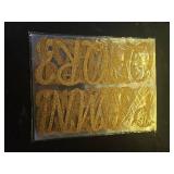 Waynoda 155 Pcs 15 Sheets Bulletin Board Letters 4 Inch Glitter Letter Stickers for Poster Board Stick on Letters for Bulletin Board Classroom School Home Office Decor(Gold) - Retail: $18