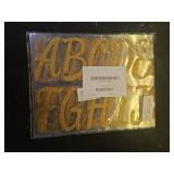 Waynoda 155 Pcs 15 Sheets Bulletin Board Letters 4 Inch Glitter Letter Stickers for Poster Board Stick on Letters for Bulletin Board Classroom School Home Office Decor(Gold) - Retail: $18