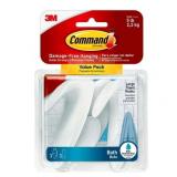 Command Large Towel Hooks Value Pack  Frosted  3 Wall Hooks  Bathroom Organization - Retail: $24