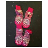EXPAWLORER Anti Slip Dog Socks to Prevent Licking Paws, Dog Shoes for Hot Pavement, Dog Booties for Small Medium Large Senior Dogs, Traction Control Boots and Paw Protectors for Hardwood Floors Rose -