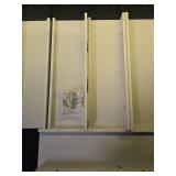 SRIWATANA Floating Shelves for Wall, Wall Shelves for Bathroom, Bedroom, Living Room, Kitchen, Office, Wood Shelves for Home Decor Set of 5 (Washed White) - Retail: $25
