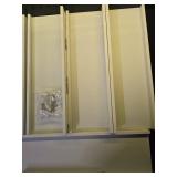SRIWATANA Floating Shelves for Wall, Wall Shelves for Bathroom, Bedroom, Living Room, Kitchen, Office, Wood Shelves for Home Decor Set of 5 (Washed White) - Retail: $25