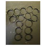 BOTTEN 15pcs Black Hose Clamp,(40-63mm) 304 Hose Clamps Stainless Steel Adjustable Worm Gear Hose Clamps Assortment Kit,radiator hose clamps fuel line clamps 15 Count - Retail: $10