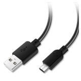 Micro USB Cable 4 Feet, 2.4A Fast Charging and Sync Android Charger, USB 2.0 A to Micro B 5-Pin Cord, Compatible with Samsung Galaxy S7 S6 Edge, Note 5 4, Sony, PS4, Kindle, Fire TV and More  Black 