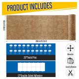 YONGJOY Cat Scratch Couch Furniture Protector, Adhesive Cat Scratch Pad Deterrent for Furniture, DIY Climbing Scratcher for Indoor Cats (Khaki, 78.7x15.8 in) - Retail: $20
