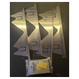 2 Pack Stainless Steel Stove Gap Covers Silver, Windspeed Stove Counter Gap Covers for Stove Gap Filler Gap Covers Between Stove and Counter Edge Gap Covers Length 13.8 to 27.6" - Retail: $17