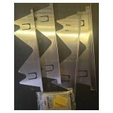 2 Pack Stainless Steel Stove Gap Covers Silver, Windspeed Stove Counter Gap Covers for Stove Gap Filler Gap Covers Between Stove and Counter Edge Gap Covers Length 13.8 to 27.6" - Retail: $17