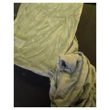 WEERRW 4 Pieces Velvet High Stretch Couch Covers for 3 Cushion Couch Sofa Slipcovers, Washable Furniture Protector with Non Slip Elastic Bottom, Feature Soft Plush Fabric, Greyish Green, Large - Retai