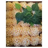 Lingfts moment Creamy Yellow Dahlia Foam Artificial Flowers Real Touch Faux Fake Flower for Home Decor Graduation Baby Shower Decorations Outdoors Party Favors Wedding Centerpieces Arrangements 25pcs 