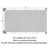 winemana 90 Shade Cloth, Dog Kennel Shade Cover, 10 x 20 FT Sturdy Durable Sunblock Shade Mesh Tarp with Grommets for Patio Plants Greenhouse Chicken Coop Porch - Retail: $38