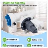 GFW550SSN0WW GFW550SSN1WW GFW550SSN2WW Washer Drain Pump and Filter Compatible with G.E Washers GFW550SSN3WW GFW550SSN4WW GFW550SSN5WW GFW510SCN0WW GFW510SCN1WW GFW510SCN2WW GFW510SCN3WW GFW510SCN4WW 