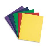 Blue Summit Supplies 100 Paper Two Pocket Folders with Prongs, 2 Pocket Folders Bulk 100 Pack, Assorted 5 Colors, 3 Prongs for Letter Size Paper, Designed for Office and Classroom - Retail: $41