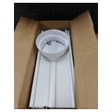 JEACENT Portable Air Conditioner Sliding Door AC Vent Kit, Universal Adjustable PVC Balcony Seal Kit Plates Up to 90 Inches, for 5.1" and 5.9" Diameter Portable AC Exhaust Hose - Retail: $33