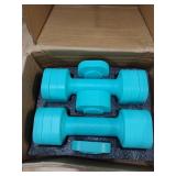 Zempox Adjustable Dumbbell Set of 2, 4 in 1 Free Weights Dumbbells Set for Women, Hand Weights for Women at Home, Each 2lb 3lb 4lb 5lb with TPU Soft Rubber Handle for Home Gym Exercise Training - Reta