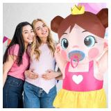 RoundFunny 2 Pcs Inflatable Baby Costume for Adults Blow up Costume Gender Reveal Baby Shower Costume Halloween Cosplay (Royal) - Retail: $67