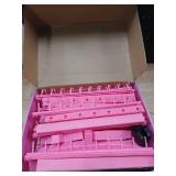 Yumkfoi Adjustable Braiding Rack with 160 Pegs, 2-sided Braid Rack for Braiders, Movable Hair Racks with Wheels, Hair Extension Holder for Braiders and Hairstylists - Retail: $42