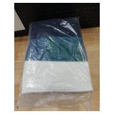 OIAHOMY 108L Large Cotton Rope Basket, Rectangle Woven Baskets for Storage, Nursery Blanket Storage Living Room, Toy Basket With Handle-25x16x16-Gradient Blue - Retail: $37