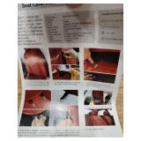 Rear Carseat Covers, Red & Black