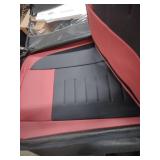 Rear Carseat Covers, Red & Black